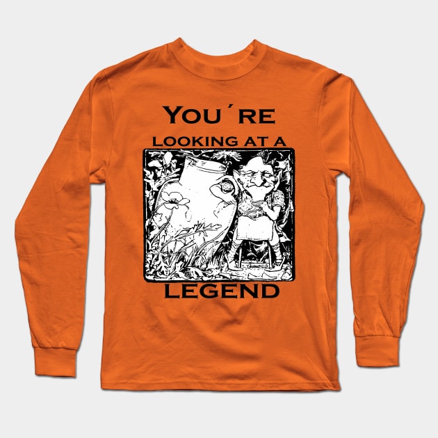 You're Looking At A Legend St Patricks Day Clurichaun Long Sleeve T-Shirt by taiche